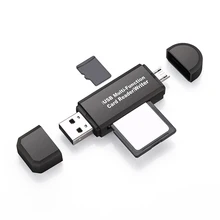 2020 nuevo Usb 2,0 multimemoria lector de tarjetas de OTG para adaptador para Android lector de tarjetas Micro SD/TF Microsd lectores de la computadora portátil