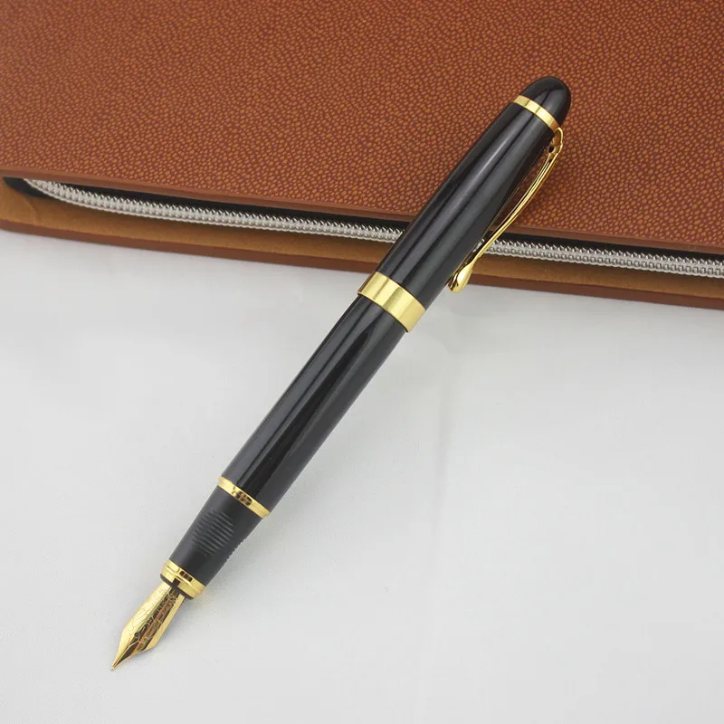 K Перьевая ручка Jinhao металлический Jinhao X450 Серебряная ручка Золотой зажим 0,5 мм со средним наконечником канцелярские принадлежности - Цвет: K