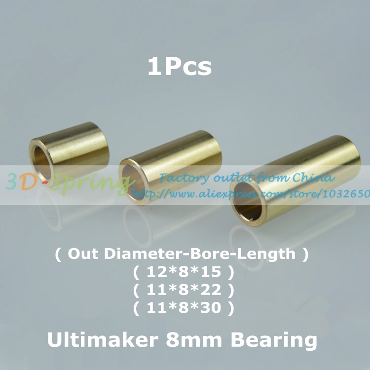 

1Pcs 8mm Bearing Ultimaker Copper Sintered Bush Dintered Self-lubricating DIY 3 Model For Slide Block 3D Printer Accessories
