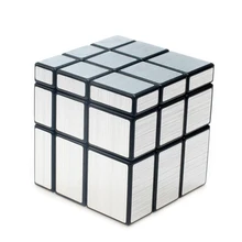 Новинка, классическое волшебное зеркало-игрушка, кубический блок, головоломка, скоростной куб, обучающая и развивающая головоломка, кубическая металлическая наклейка, игрушки для детей
