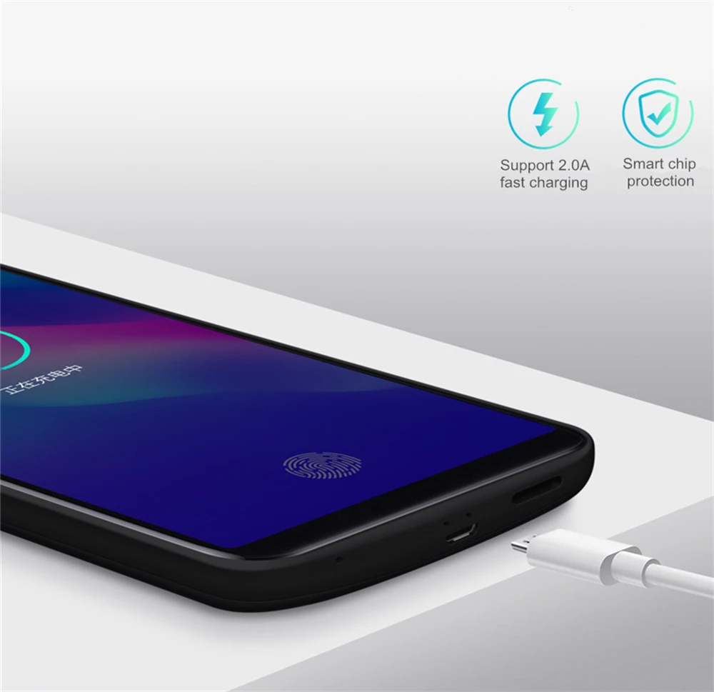 Внешнее зарядное устройство NTSPACE 6000 мАч чехол s для VIVO X23 аккумулятора портативный