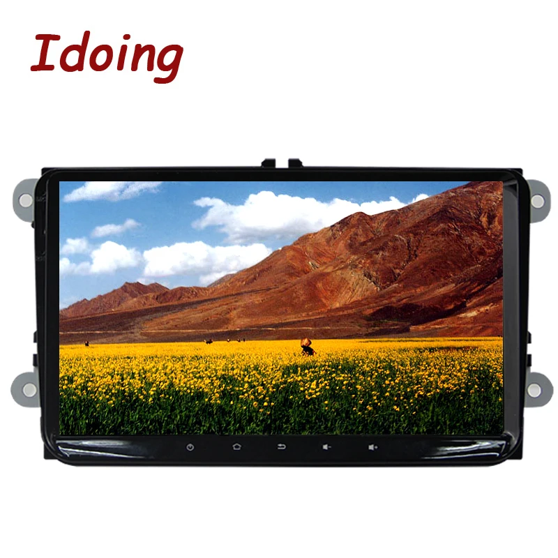 Idoing Android8.0 4G + 32G 8Core 2Din руль для VW/Skoda/Seat Автомобильный мультимедийный GPS плеер