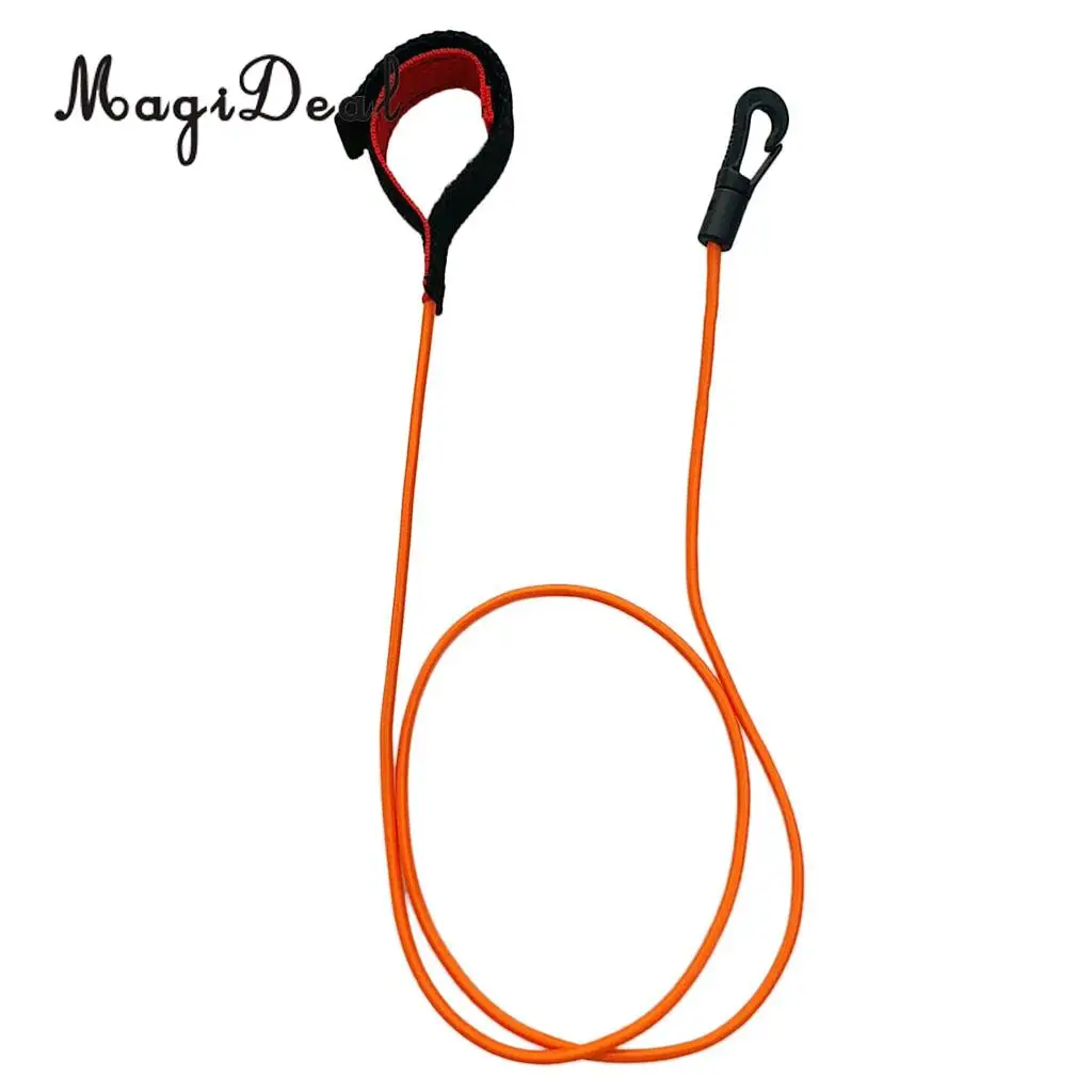 Heavy Duty 40 inch Stretch Paddle Leash Fishing Rod Holder Safety Lanyard for Kayak / Canoe / Boat / Surf / SUP Board