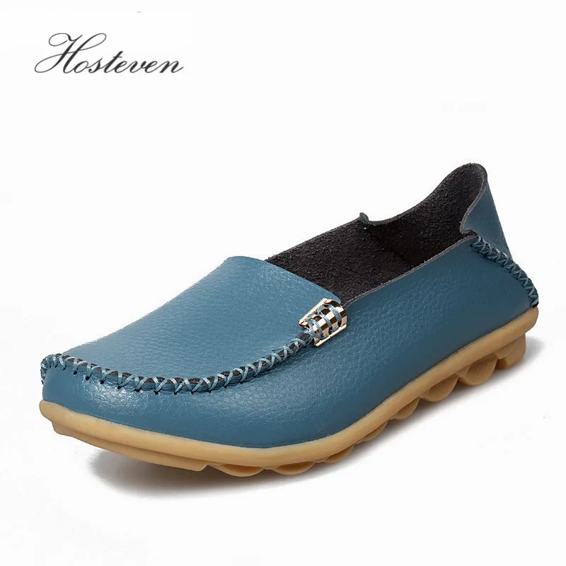 

New Women's Shoes Leather Moccasins Mother Loafers Soft Leisure Flats Female Ladies Driving Ballet Casual Footwear Shoes