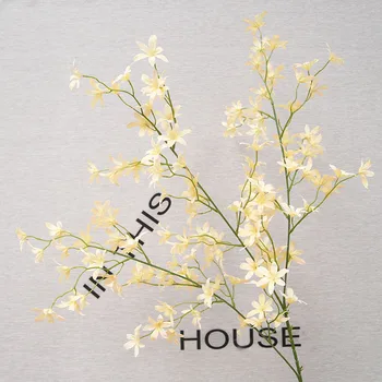 

10pcs 120CM Artificial Orchid Silk Flower For DIY Wedding Decoration Scene Layout Flower Staging Hanging Garland Wedding