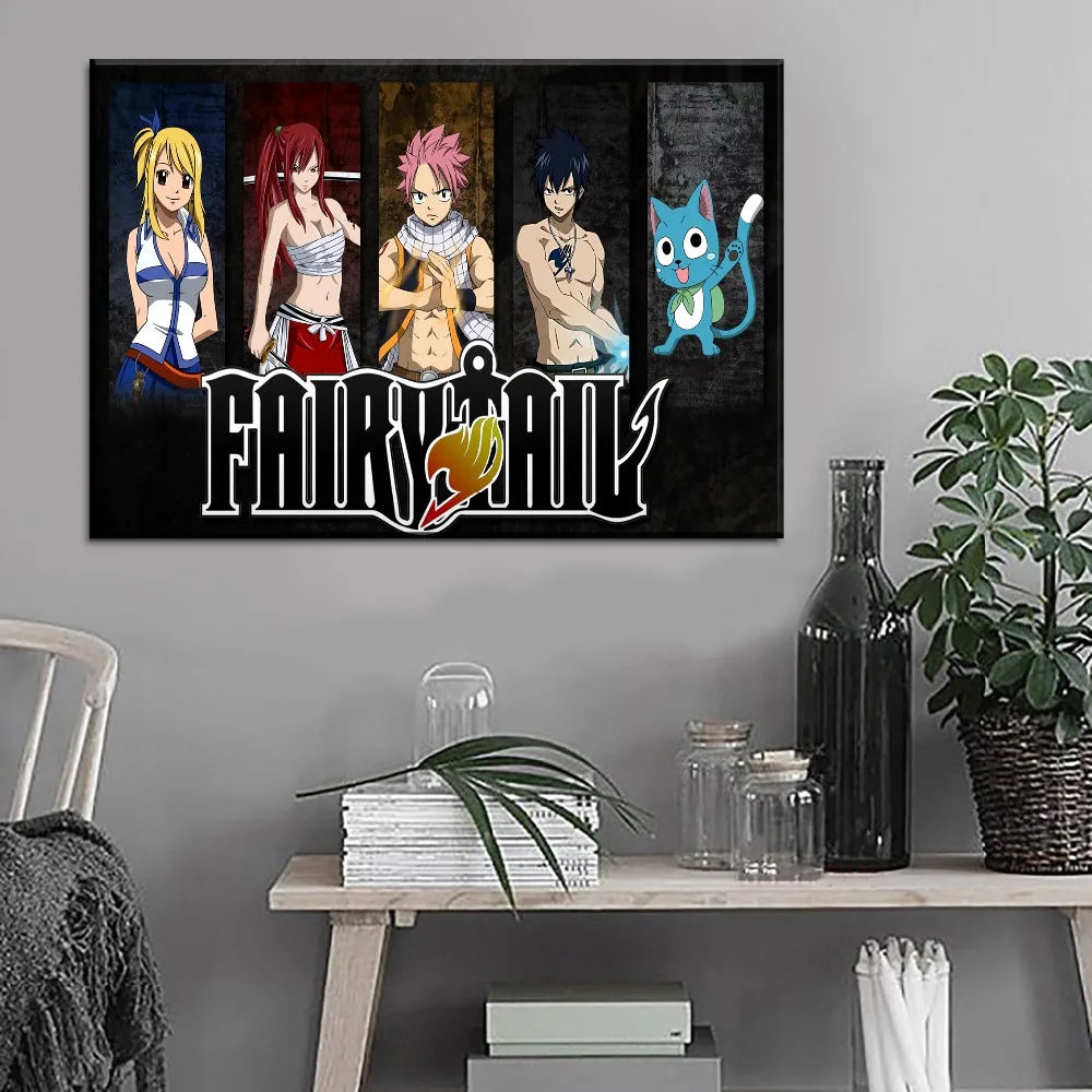 

Anime Fairy Tail Painting 1 Pieces Warrior Role Poster Modern Home Decorative Living Room Canvas Print Wall Art Unique Picture