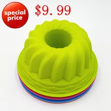 23.5*10.5 CM 210G Grande y Hermosa Forma de Calabaza Redonda 3D Molde de Pastel de Silicona Para Hornear Herramientas Para Hornear envío Gratis