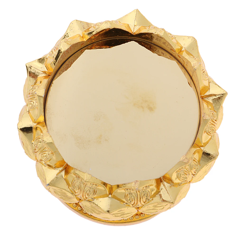 45/76mm Height Buddha Lotus Butter Candle Lamp Holder Base Burner for Home Praying Safe/ Fortune/ Luck