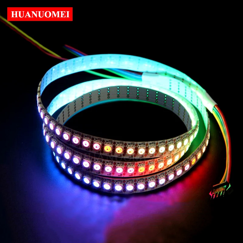 2 M/5 M 30/60/144 пикселей/светодиодов/м 12 V WS2815 Smart LED пикселей полосы, 5050 SMD RGB WS2815B Светодиодные ленты, белый/черный печатных плат, IP20/IP65/IP67