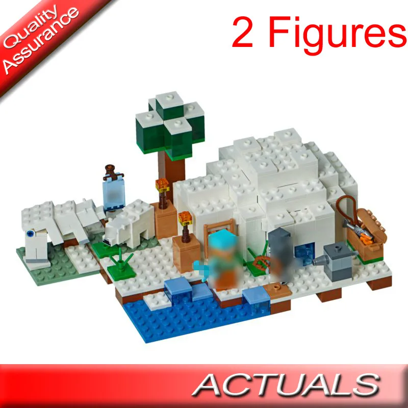 

18037 My World Series Polar Igloo Building Blocks Assembled Figures Model Brick Toy Compatible with Lego Minecrafted 21142