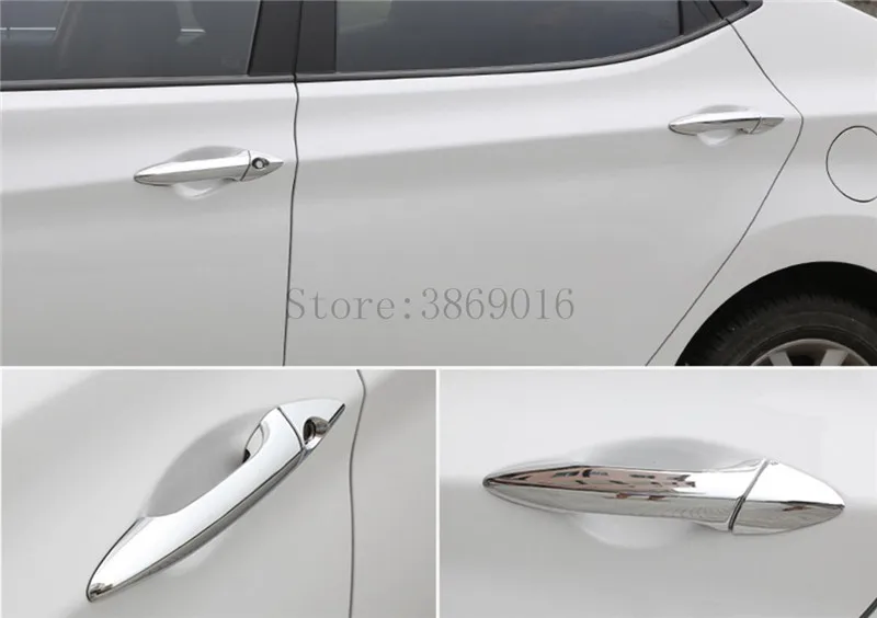 ABS Хромированная дверная ручка Накладка молдинги для hyundai Elantra/Avante 2011 2012 2013 4 шт./компл