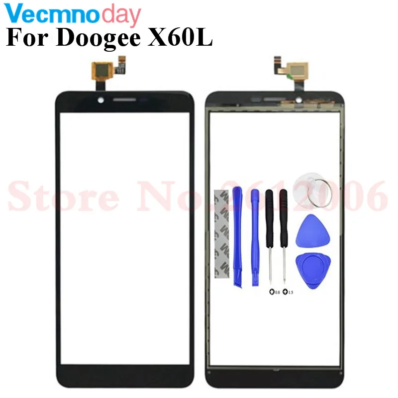 

5.5 inch Touchscreen Sensor For Doogee X60L Touch Screen Digitizer Front Glass Lens Panel Replacement + Tools