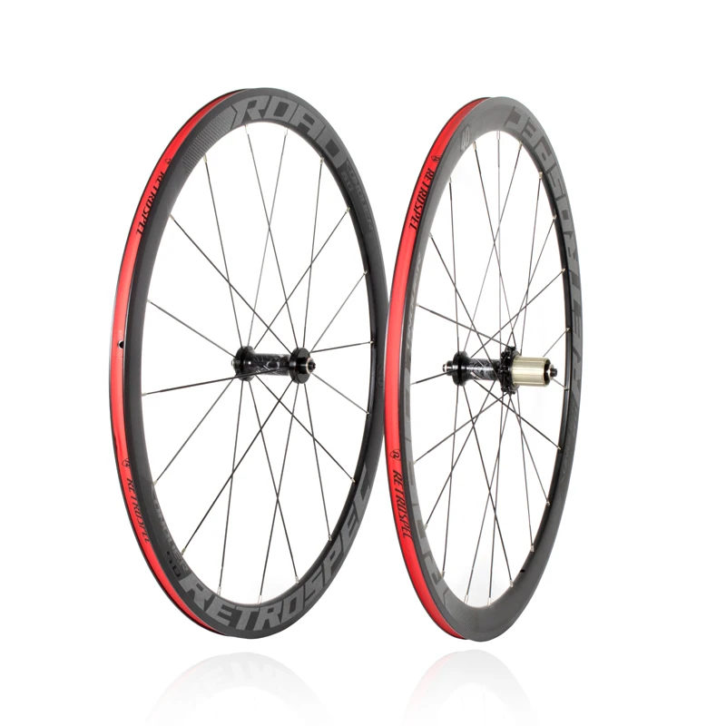 

700C Road Bike Bicycle Wheelset 40mm Aluminum Alloy Rim Sealer Bearings Bicycle Wheelset for shimano 8-11 Speed Cassette
