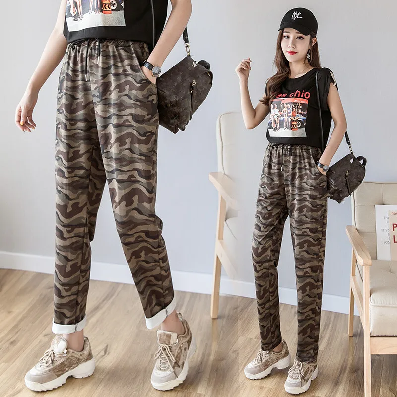Women Camouflage Pants 2019 Spring Summer Fashion Female