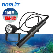 BORUIT светодиодный Xml-U2, Профессиональный светильник для подводного плавания, фонарь для дайвинга, div10, подводный светильник, фонарь, оборудование для дайвинга, аксессуары