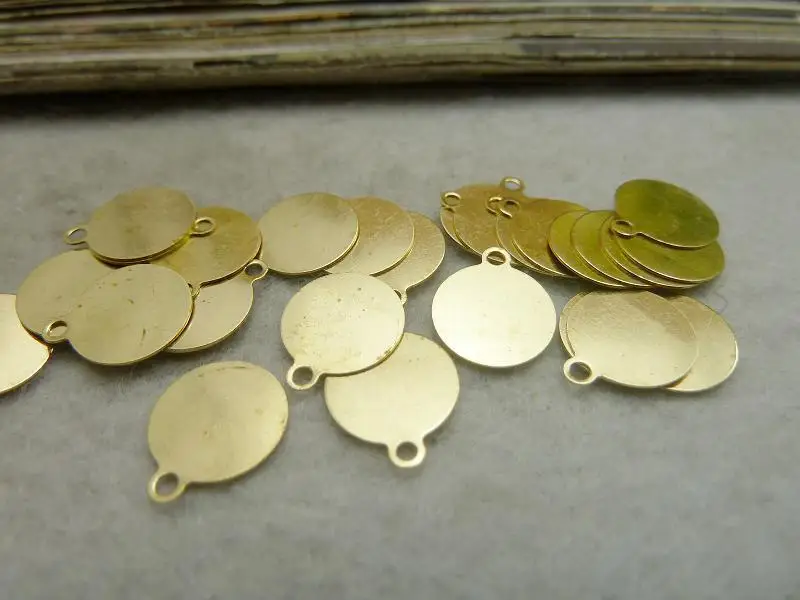 100pcs Wholesale Vintage Jewelry Findings And Components Gold Round