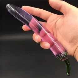 Фиолетовый баклажаны прозрачный фаллоимитатор пенис Анальный butt секс-игрушка/пробка взрослые продукты для женщин мужчин мужской