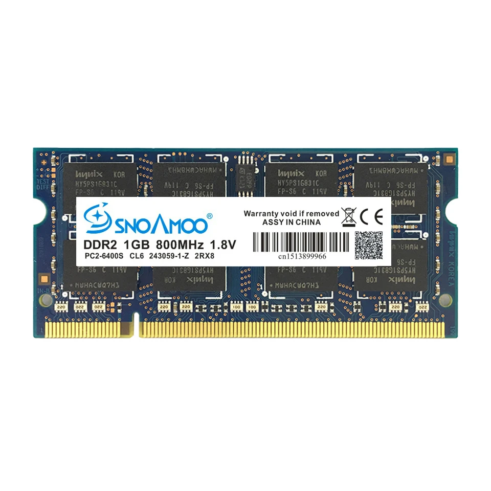 SNOAMOO ноутбук ОЗУ DDR2 1 Гб 2 ГБ 4 ГБ 667 МГц PC2-5300S 800 МГц PC2-6400S 200Pin CL5 CL6 1,8 V 2Rx8 SO-DIMM памяти компьютера гарантия