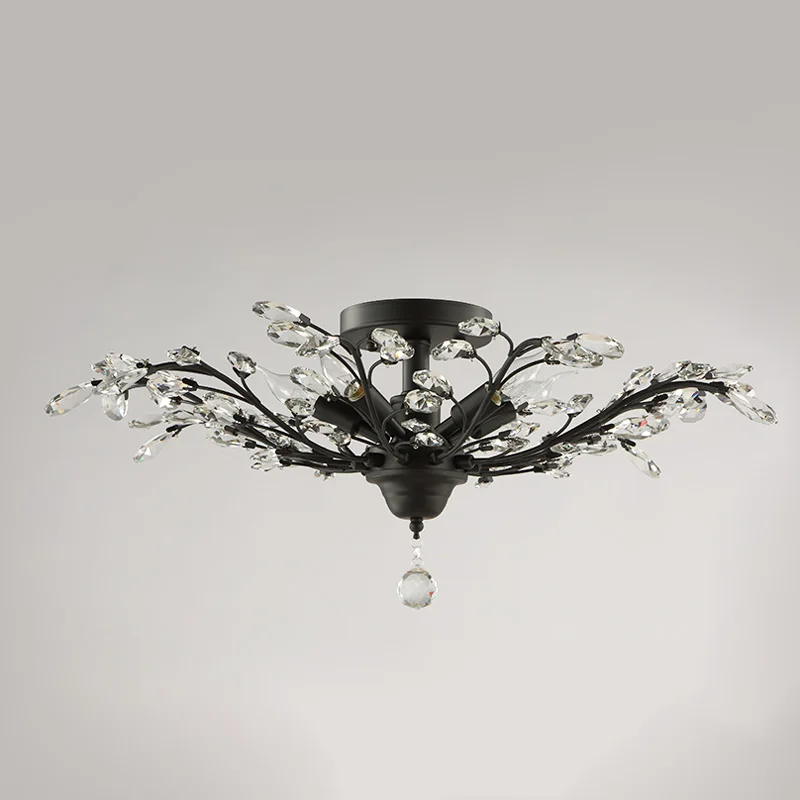 Ecolight Sinolite Retro Chandelier 8 Lights E12 E14 Transpa Ecolight Sinolite Retro Chandelier 8 Lights E12 E14 Transpa Crystal Black Or Gold Chandeliers For Dinning Living Room In From