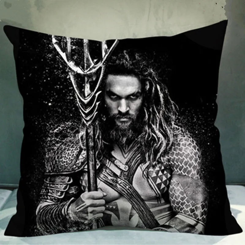 

Aquaman Jason Momoa Back Cushion Cartoon DC Movie Pillow Sofa Car Decoration Personality Creative Living Room Gift M681