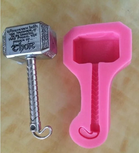 Luyou 3D Thor Hammer дизайн помадка силиконовые формы для торта инструменты Мыло шоколадная форма формы для выпечки инструменты FM364