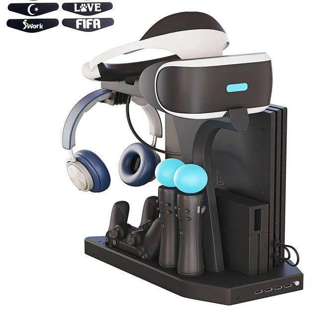 Special Offers PSVR PS VR Charging Display Stand Showcase,Charge,Display for PS4 VR Playstation 4 Vertical Stand, Fan,Controller Charger Cradle Special Offers PSVR PS VR Charging Display Stand Showcase,Charge,Display for PS4 VR Playstation 4 Vertical Stand, Fan,Controller Charger Cradle