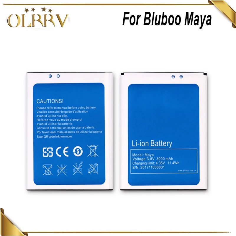 Запасные части OLRRV для Bluboo Maya 3000 мАч аккумулятор высокого качества | Мобильные
