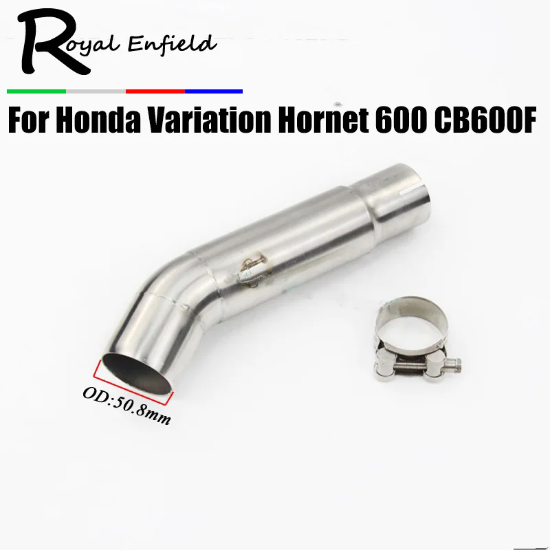 

Hornet600 Motorcycle Exhaust Pipe Escape Modified Middle Tube Link Pipe Muffler Slip On For Honda Variation Hornet 600 CB600F