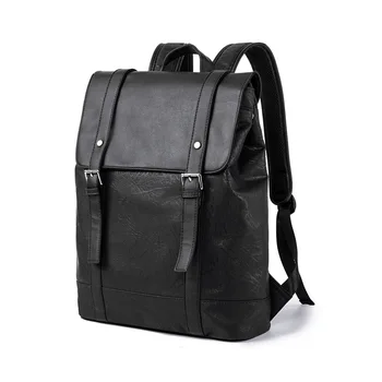 

092918 new hot yesetn men leather backpack male vintage travel bag