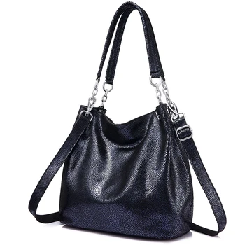 

REALER women handbag genuine leather shoulder crossbody bag female large messenger bags ladies hobos top-handle tote bag
