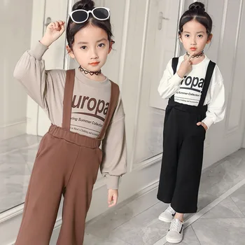 

2018 NEW SPRING teenage girls clothing sets pants +sweatshirt 2 pieces fashion kids costume
