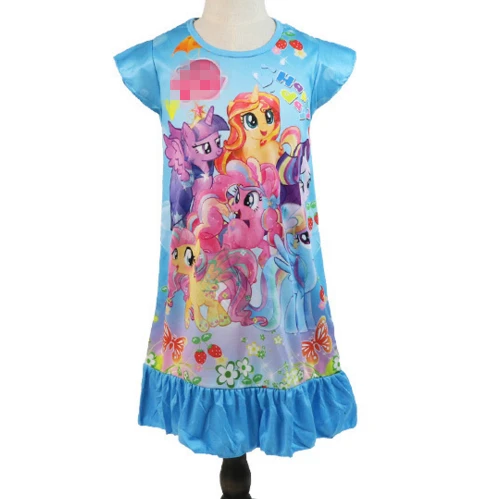 Г. летнее милое платье для девочек с рисунком «My cute» платья для маленьких пони детские пижамы платья для маленьких девочек Брендовая женская пижама От 3 до 10 лет - Цвет: G