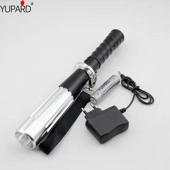 

YUPARD XML-2 L2 LED Flashlight Self defense Tactical Bat Zoom Torch camping outdoor +18650 Rechargeable Battery +charger