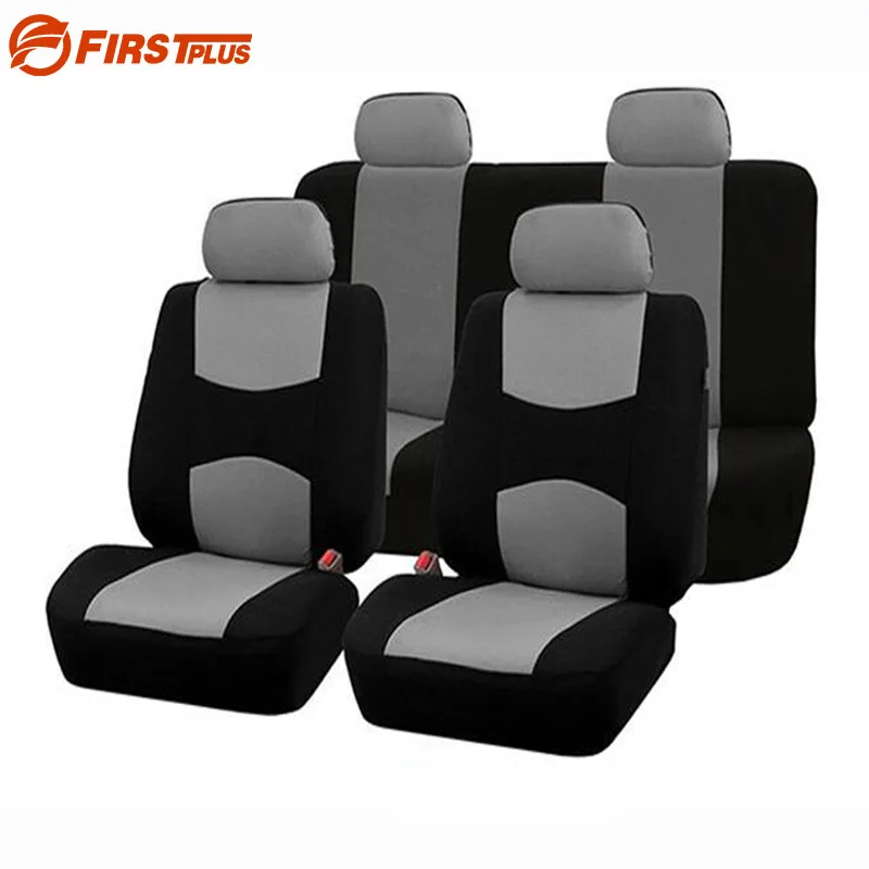 Car Styling Elastic Polyester Car Seat Covers Front Back Seat Cushion
