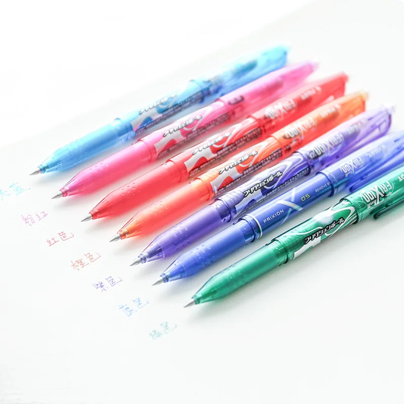 3 шт./лот японские гелевые ручки PILOT Frixion стираемые 0 5 мм черные синие красные