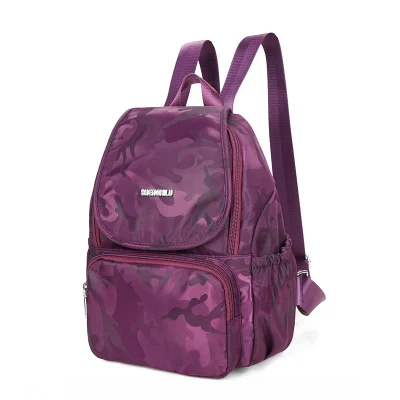 Женские рюкзаки новые нейлоновые школьные рюкзаки для девочек женские повседневные дорожные рюкзаки женские рюкзаки Bolsas Mochila Femininas - Цвет: Purple