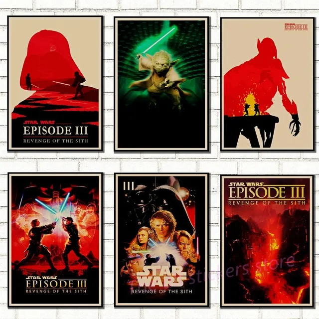 Vintage Star Wars плакат ретро Art Classic дом украшен фильм Месть Ситхов Звездные войны kraft плакаты стены /5005
