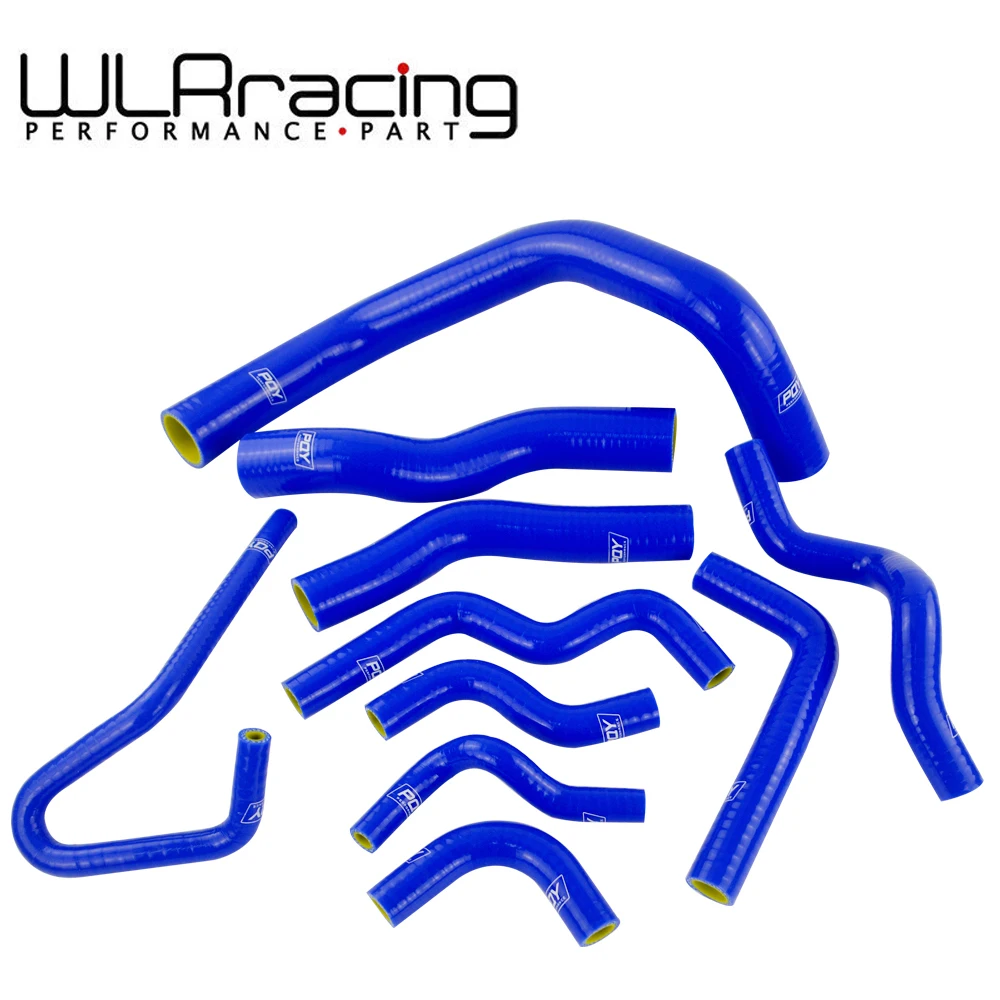 WLR RACING 10 шт. синий комплект силиконовых шлангов радиатора для Nissan Silvia 200SX 240SX S13 S14 S15