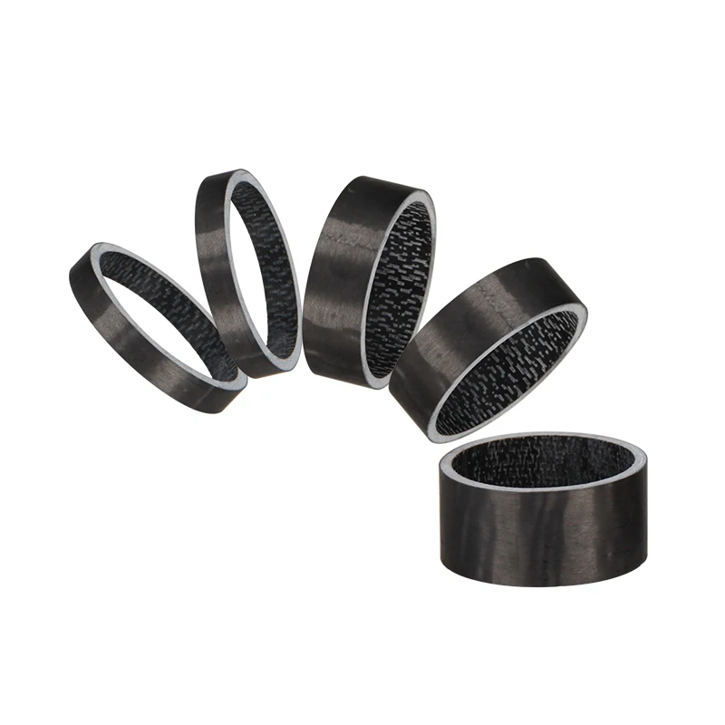 

GUB TC-004 5pcs/set 1 1/8" UD Carbon Fiber Washer Bike Bicycle Headset Stem Spacers Kit For Bike Fix Refit 5mm 10mm15mm