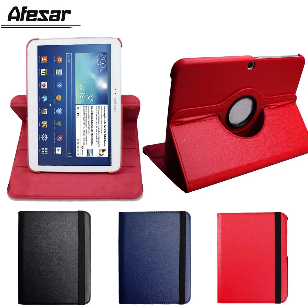 Tab 3 10.1 Gt-P5200 Custodia P5210 Rotazione A 360 Gradi Flip Cover Per Samsung Galaxy Tab 3 10.1 Tablet Stand Custodia In Pelle Pu