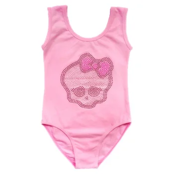 

2017 New Children Girls Kids Gymnastics Jumpsuit Dance Dress Dance Training Dress for Children 10-14 Years Dance Wear Leotards