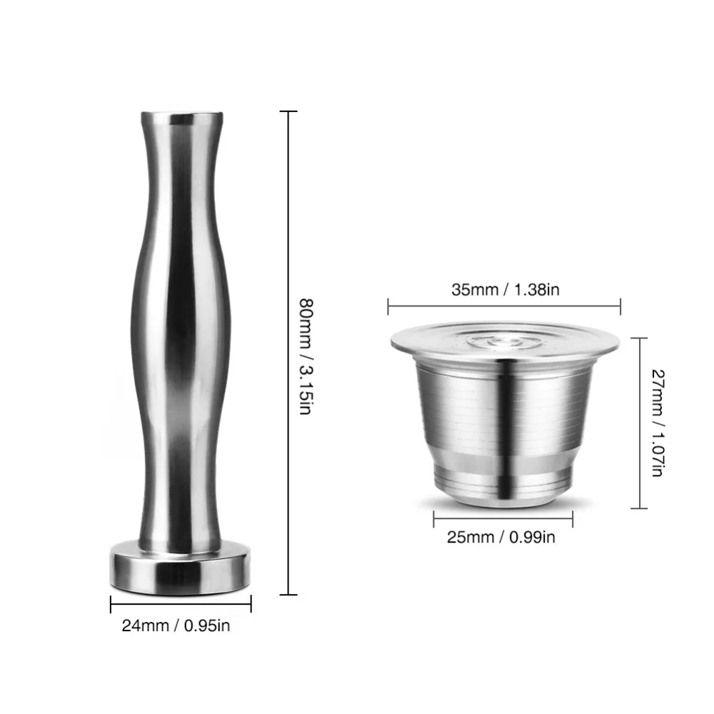 Кофе инструменты кофе капсула машина порошкообразный молоток капсула чашка из нержавеющей стали твердый кофе Темпер из нержавеющей стали