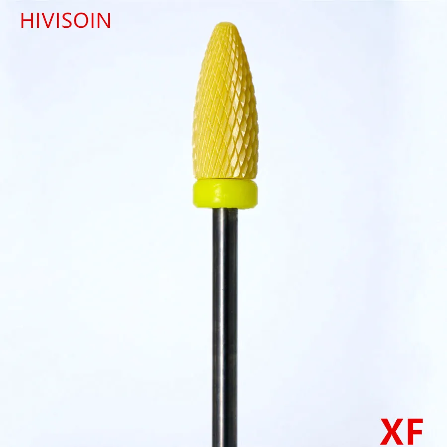 Пламя бит-желтый-HIVISOIN-керамический сверло для ногтей - Цвет: 144.060  XF