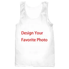 Пользовательский дизайн DIY жилет 3D напечатаны унисекс майка Модная крутая летняя майка повседневная Harajuku стиль уличная Жилетка Топы