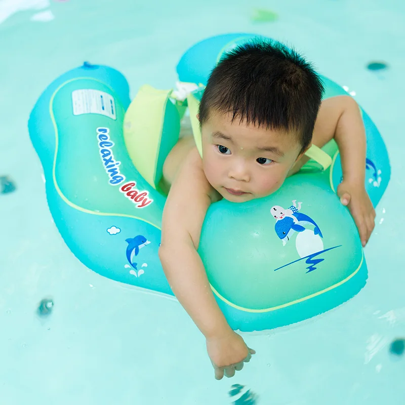 Детские Бассейн надувной младенческой подмышки плавающий детский бассейн плавать аксессуары круг купальный двойной надувной плот кольцо