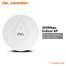 COMFAST покрытие мощный 300 Мбит/с 2,4 г Wi-Fi маршрутизатор сигнала Extender 2 * Встроенный 3dBi антенна беспроводной потолок AP CF-E350N