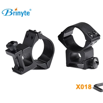 

X018 1 Pair Tactical Barrel 25.4mm Rail 1" Ring Flashlight Mount for Airsoft Flashlight Scope Laser Hunting Torch Accessories