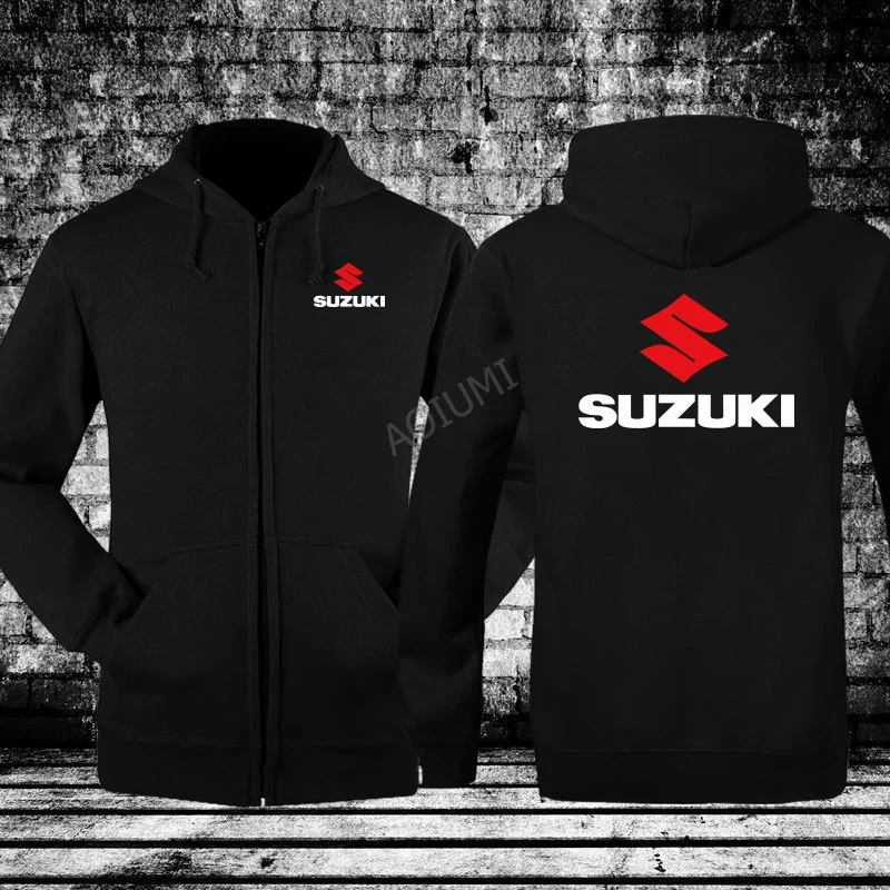 

New styles long Sleeve Hoodie Suzuki Sweatshirt Black winter autumn coats for male fashion jackets