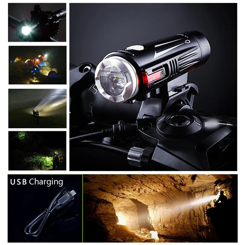 CYCLE ZONE  USB Rechargable Bicycle Front Light Bike LED Lamp Headlight Flashlight built-in baterry A30 CYCLE ZONE  USB Rechargable Bicycle Front Light Bike LED Lamp Headlight Flashlight built-in baterry A30