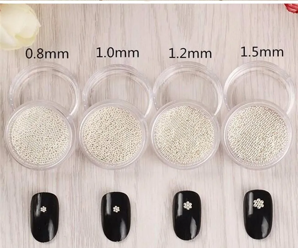 

MDSKL Nail Art Decorations Diy Jewelry Nail Art Trend Caviar Manicures Clear Transparent Small Micro Beads Nail Art Tools